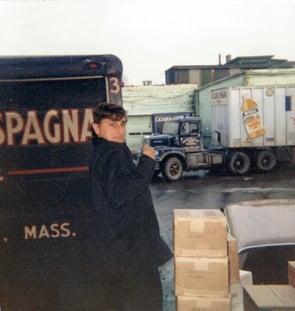 Young Tony Basile at work on the loading dock, c. 1973